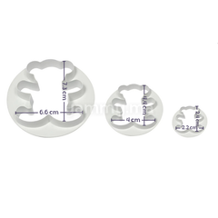 SET. 3 Emporte-pièces Ours en Peluche