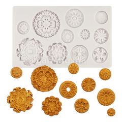 Moule Silicone 11 Fleurs Vintage