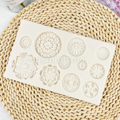 Moule Silicone 11 Fleurs Vintage