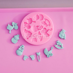 Moule Silicone Thème Baptême