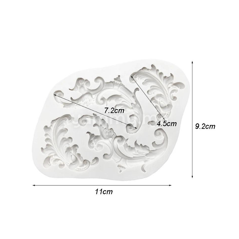 Moule Silicone 4 Feuilles Rétro