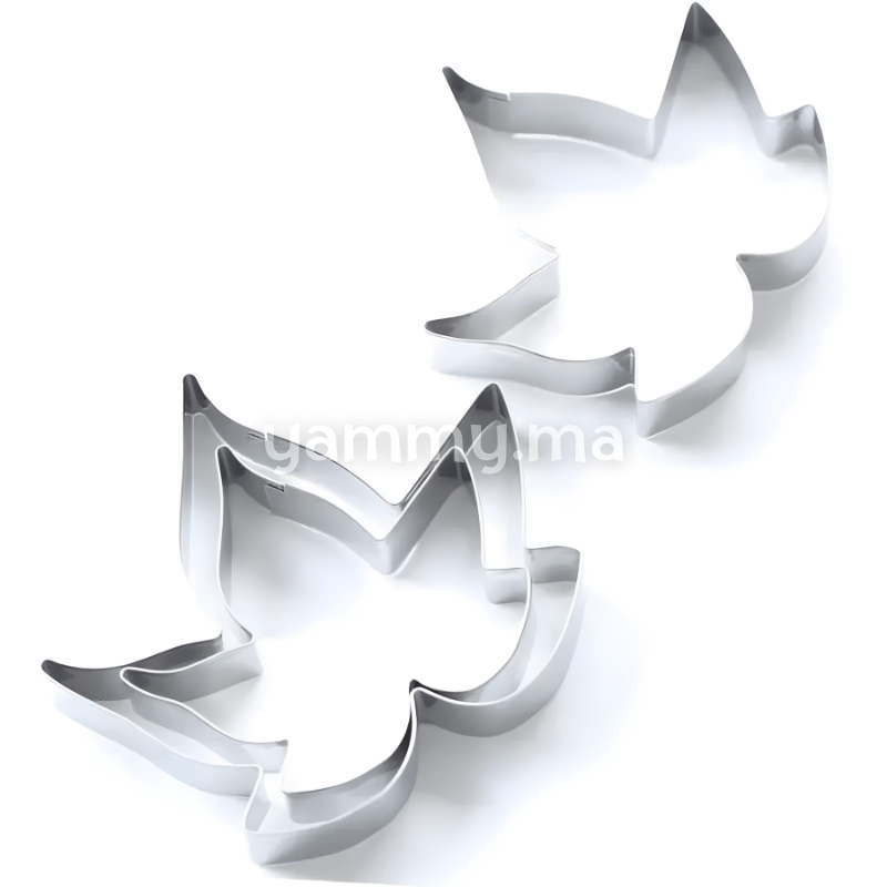 SET. 3 Emporte-pièces Feuille de Lierre en Inox SET. 3 Emporte-pièces Feuille de Lierre en Inox