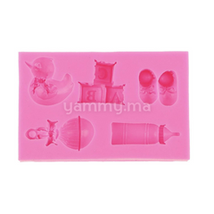 Moule Silicone Thème Bapteme