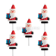 Cadeau de Père Noël 5.6 cm pour Décor de Bûche de Noël (x5)