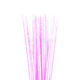 25 Pailles Papier pour Cake Pops Rose Métallisé