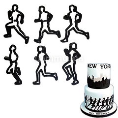 SET. 6 Emporte-pièces Silhouettes de Course