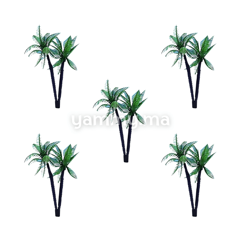 Décor Gâteau Double Palmier 5 PCs