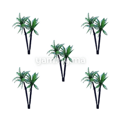 Décor Gâteau Double Palmier 5 PCs