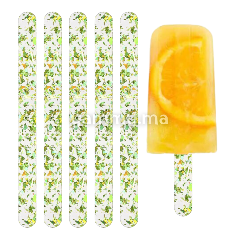 Bâtonnets De Glace Réutilisables En Acrylique - Lot De 50, Longueur 11,5 Cm, Film Protecteur, Pour Popsicles Maison, Décoration, Bricolage Enfant
