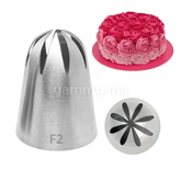 Douille Pâtisserie Inox Fleur 8 dents Ø 26 mm N° F2