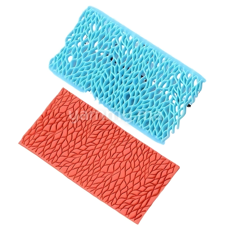 Embosseur Pâte à Sucre Pour Effet Matelassé Feuilles