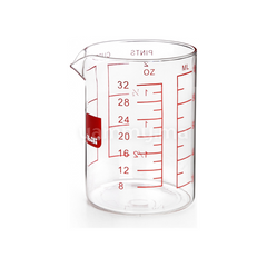 Verre Doseur en Cristal 1L - Ibili