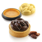 Kit Moule Silicone 8 Tartelettes 70mm Fève de Cacao - Silikomart