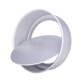Moule Rond Extra Profond Amovible 22.5 / H10 cm en Aluminium