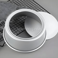 Moule Rond Extra Profond Amovible 19.5 / H10 cm en Aluminium