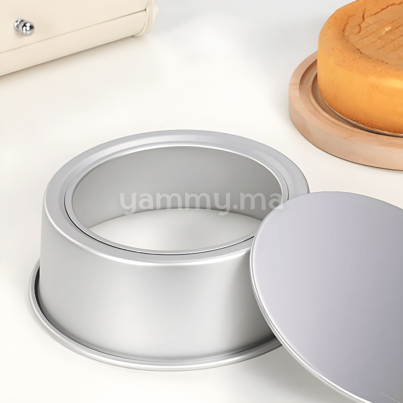 Moule Rond Extra Profond Amovible 19.5 / H10 cm en Aluminium