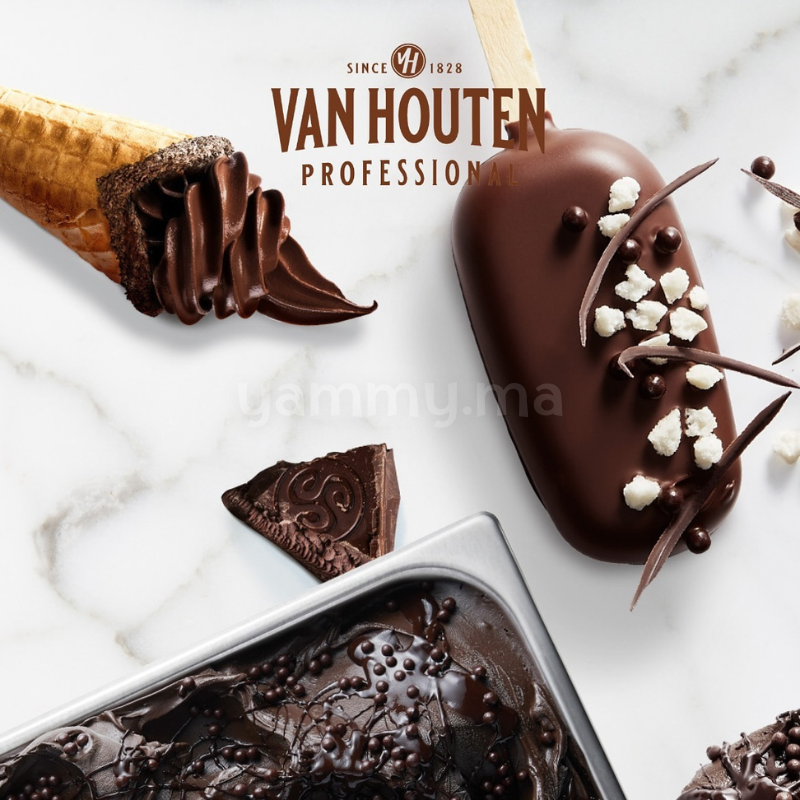 Pâte à Glacer Noir 825 gr - Van Houten
