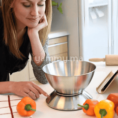 Balance de Cuisine Electronique avec Bol en Inox 5Kg - Tatch