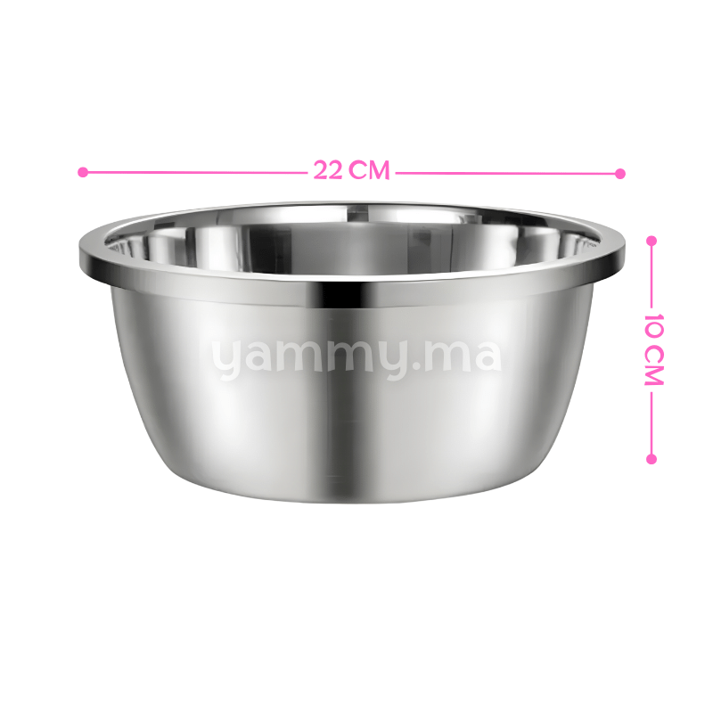 Bassine de Cuisine en Inox 22cm Bassine de Cuisine en Inox 22cm