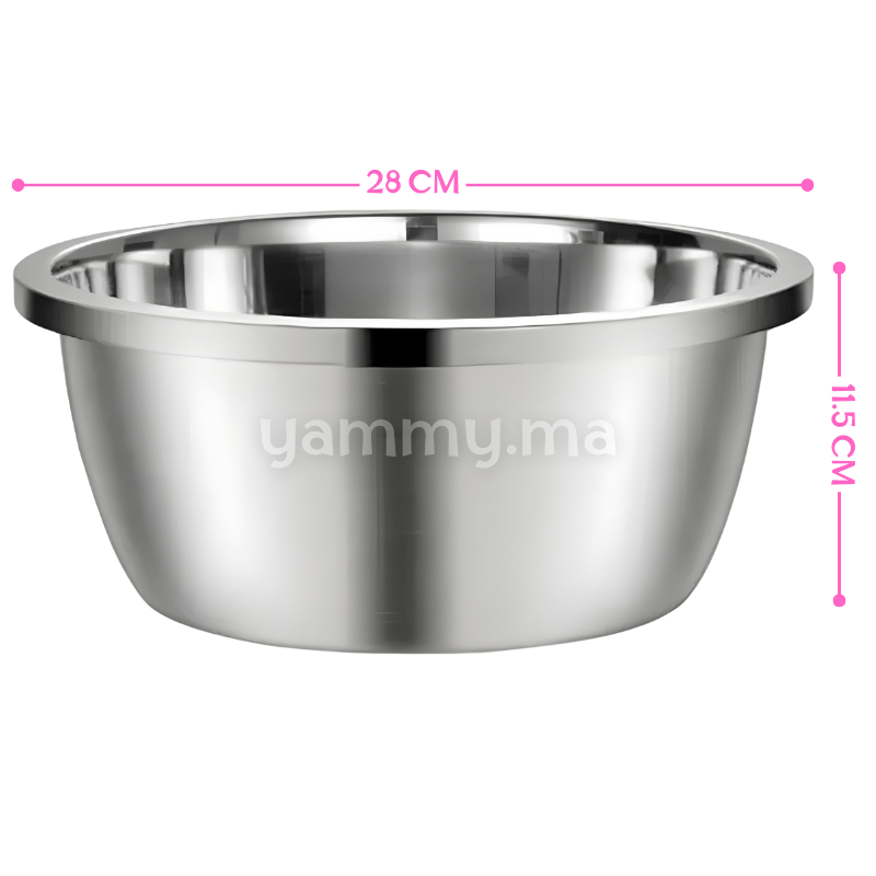 Bassine de Cuisine en Inox 28cm Bassine de Cuisine en Inox 28cm