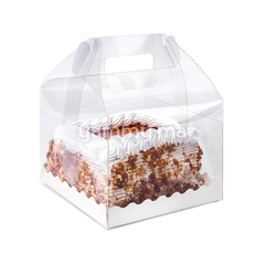 Boîte d'Emballage pour Mini Gateau Transparent 15 x 15 x H 12 cm