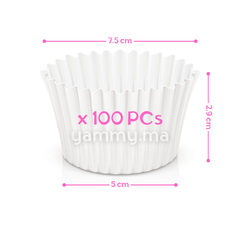 Caissettes à Cupcakes Muffins en Papier Métallique Vert