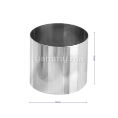 Cercle à Mousse en Inox Ø 6 cm x H 6 cm