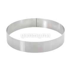 Cercle à Pâtisserie en Inox 23 x h 4 cm