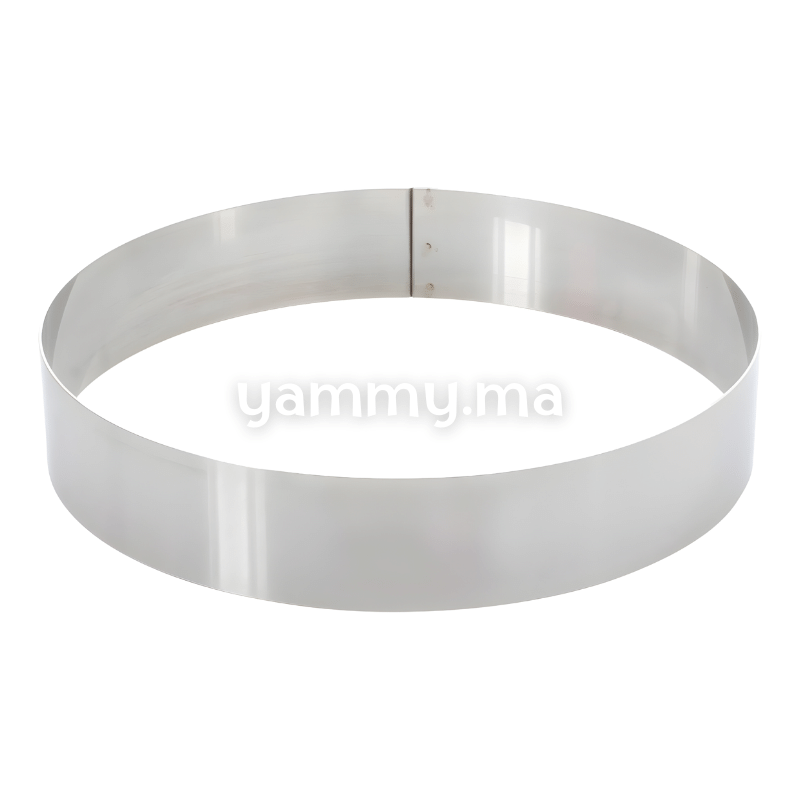 Cercle à Pâtisserie en Inox 25 x h 4 cm