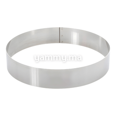 Cercle à Pâtisserie en Inox 25 x h 4 cm