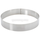 Cercle à Pâtisserie en Inox 27 x h 4 cm