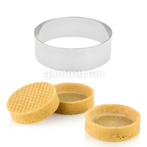 SET. 6 Cercles à Tartelettes en Inox 6cm / haut 2cm