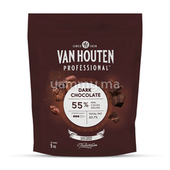 Chocolat de Couverture Noir 55% Cacao - Van Houten Professional