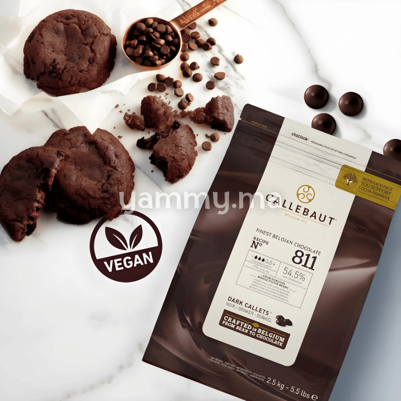 Chocolat de Couverture Noir 54,5% N°811 - Callebaut