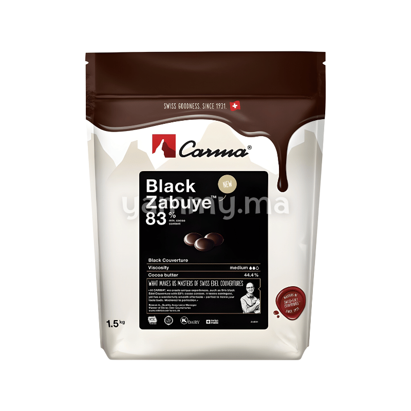 Chocolat de Couverture Noir 83% Zabuye 1.5kg - Carma