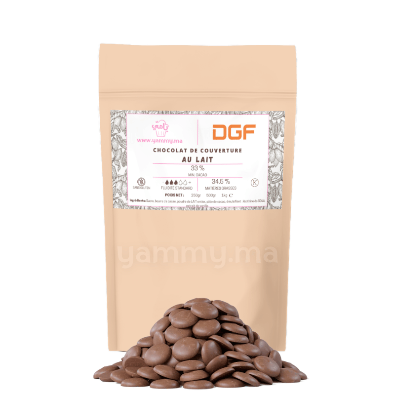 Chocolat de Couverture au Lait 33% 250gr (Repack) - DGF