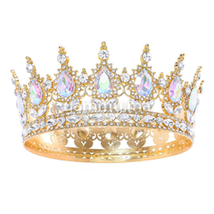 Couronne de Gâteau d'Anniversaire en Métal Dorée Ø 12 cm