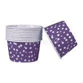SET. 25 Caissettes Cupcake Muffins en Papier Violet à Pois Blancs