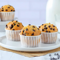 SET. 25 Caissettes Cupcake Muffins en Papier Blanc