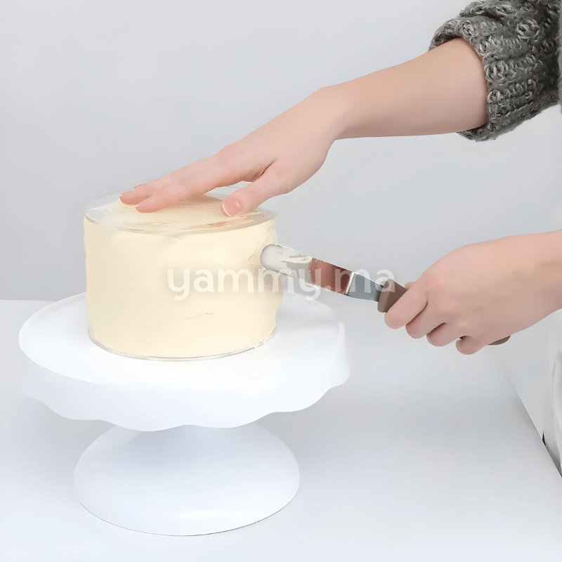 Disque et Plateau à Ganache Plexiglass Blanc Rond 20cm Disque et Plateau à Ganache Plexiglass Blanc Rond 20cm