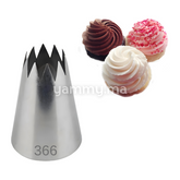 Douille Pâtisserie Inox Cannelée 10 dents N° 366