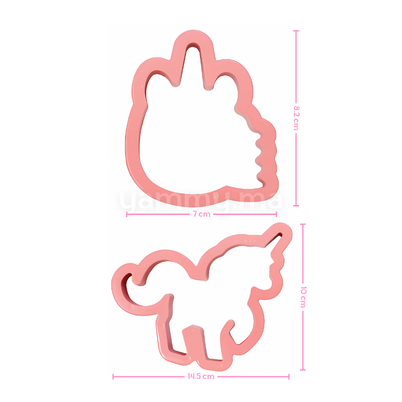 SET. 2 Emporte-pièces Licornes Magiques SET. 2 Emporte-pièces Licornes Magiques