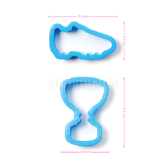 SET. 2 Emporte-pieces Coupe Trophée et Chaussure