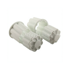 SET. 2 Emporte-pièces Tartelette avec Tampon Double Face Ø 3.8 cm