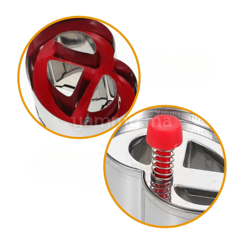 Emporte-pièces avec Poussoir Bretzel en Inox Emporte-pièces avec Poussoir Bretzel en Inox