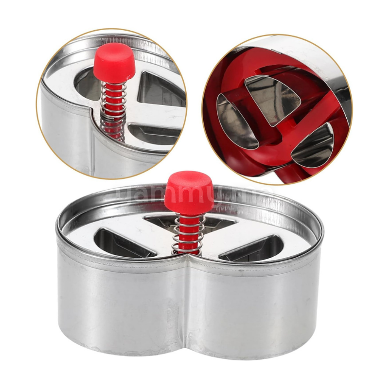 Emporte-pièces avec Poussoir Bretzel en Inox Emporte-pièces avec Poussoir Bretzel en Inox