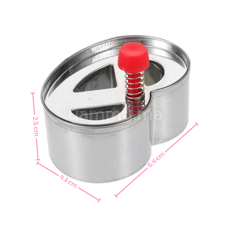 Emporte-pièces avec Poussoir Bretzel en Inox Emporte-pièces avec Poussoir Bretzel en Inox