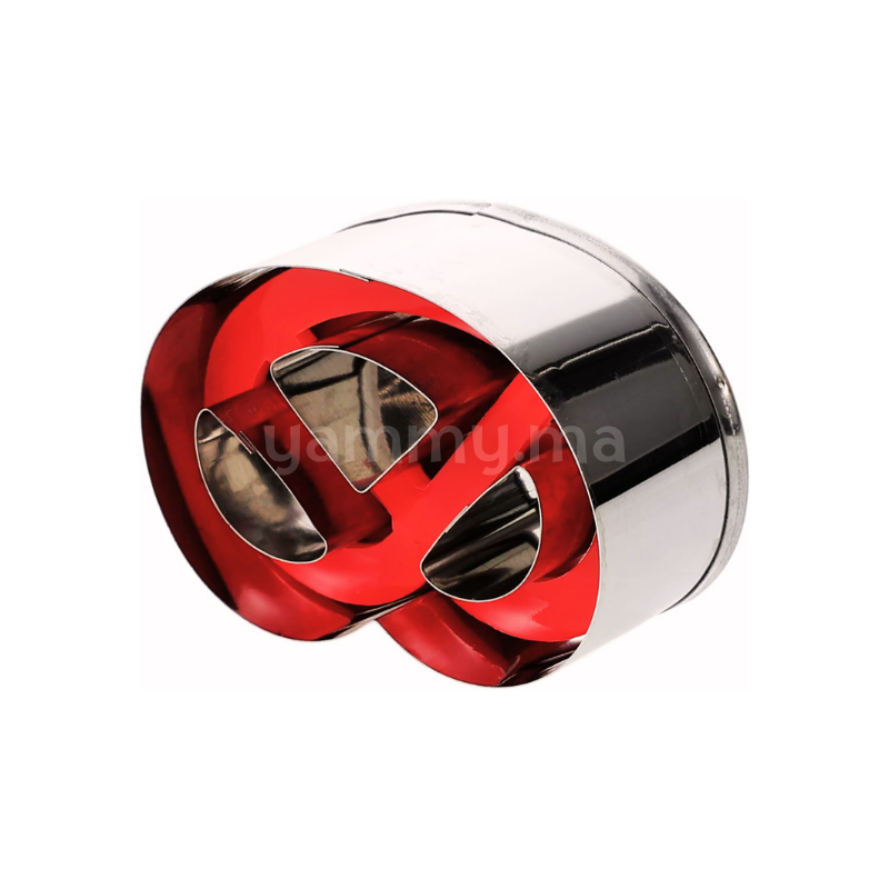 Emporte-pièces avec Poussoir Bretzel en Inox Emporte-pièces avec Poussoir Bretzel en Inox