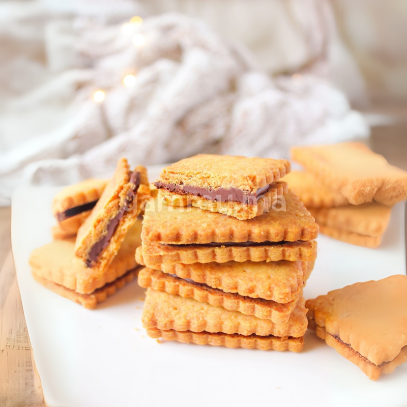 Emporte-pièces avec Poussoir Petit Beurre en Inox Emporte-pièces avec Poussoir Petit Beurre en Inox
