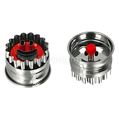 Emporte-pièce avec Poussoir Rond Smiley Face en Inox